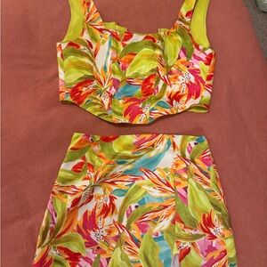 Guess by Marciano Colorful Floral Skirt Set